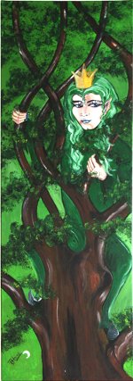 Gemälde 'Der Elfenkönig' von Ramona Hellmann